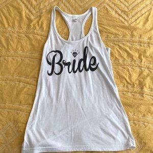 Bride tank top